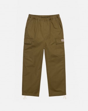 Men Stussy Beach Pant Ripstop Cargo Pants Brown Australia | LZF-6603