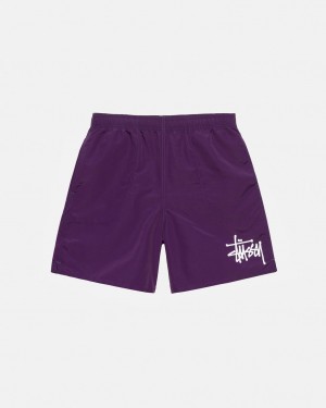 Men Stussy Big Basic Water Short Swimwear Fuchsia Australia | TTF-2962