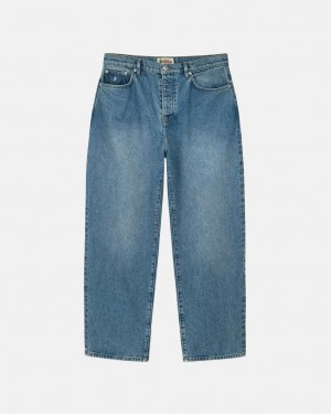 Men Stussy Big Ol' Jean Denim Blue Australia | TLX-0430