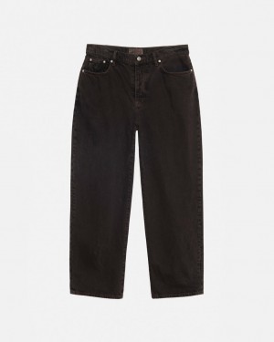 Men Stussy Big Ol' Jean Denim Pants Black Australia | MCL-7790