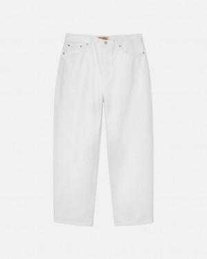 Men Stussy Big Ol' Jean Overdyed Pants Beige Australia | AHX-7047