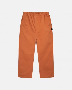 Men Stussy Brushed Beach Pants Brown Australia | YES-0454