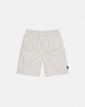 Men Stussy Brushed Beach Shorts Beige Australia | BCK-1641