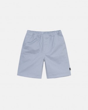 Men Stussy Brushed Beach Shorts Blue Australia | DQP-7180