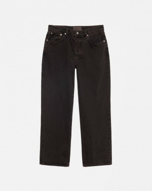 Men Stussy Classic Jean Denim Pants Black Australia | NLQ-4104