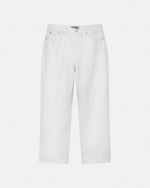 Men Stussy Classic Jean Overdyed Pants Beige Australia | FFV-9780