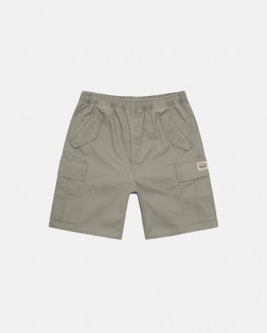 Men Stussy Ripstop Cargo Beach Shorts Olive Australia | EYC-1190