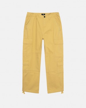 Men Stussy Ripstop Surplus Cargo Pants Yellow Australia | BEB-5619