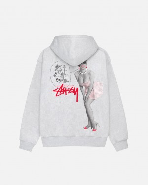 Men Stussy Skate Tough Hoodie Grey Australia | NNA-6839