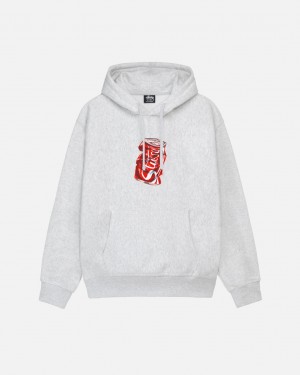 Men Stussy Soda Can Hoodie Grey Australia | OAA-3496