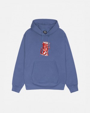 Men Stussy Soda Can Hoodie Royal Blue Australia | WSE-3819