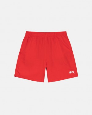 Men Stussy Stock Water Short Swimwear Red Australia | YYA-9089