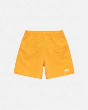 Men Stussy Stock Water Short Swimwear Yellow Australia | XMG-2099