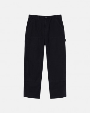 Men Stussy Work Pant Canvas Pants Black Australia | NRX-9689