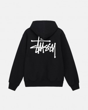 Women Stussy Basic Stussy Hoodie Black Australia | ISM-4849