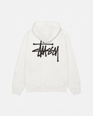 Women Stussy Basic Stussy Hoodie Pigment Dyed Hoodie Beige Australia | QLA-8921