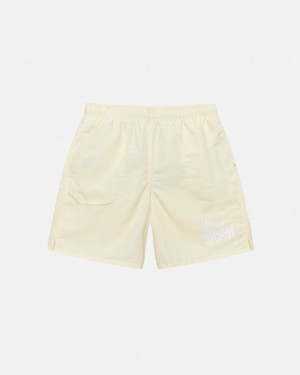 Women Stussy Big Basic Water Short Swimwear Cream Australia | XHG-4054