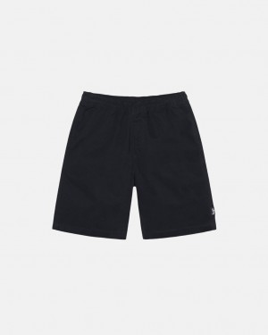 Women Stussy Brushed Beach Shorts Black Australia | KGX-2628