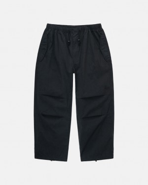 Women Stussy Nyco Over Trousers Pants Black Australia | HUS-7382