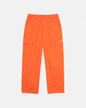 Women Stussy Ripstop Cargo Beach Pants Orange Australia | HYD-8152