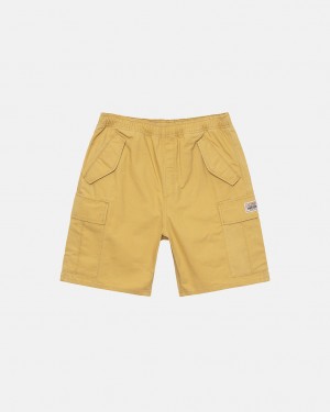 Women Stussy Ripstop Cargo Beach Shorts Yellow Australia | ATW-4909