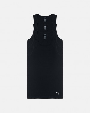 Women Stussy Stussy Tank Undershirt Shirts Black Australia | UGX-8456