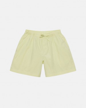 Women Stussy Tekla Poplin Pyjama Shorts Light Green Australia | UZI-7889