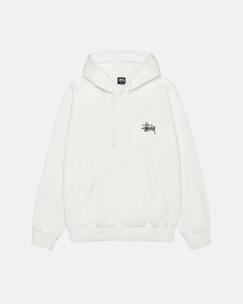 Men Stussy Basic Stussy Hoodie Pigment Dyed Hoodie Beige Australia | GYE-8113