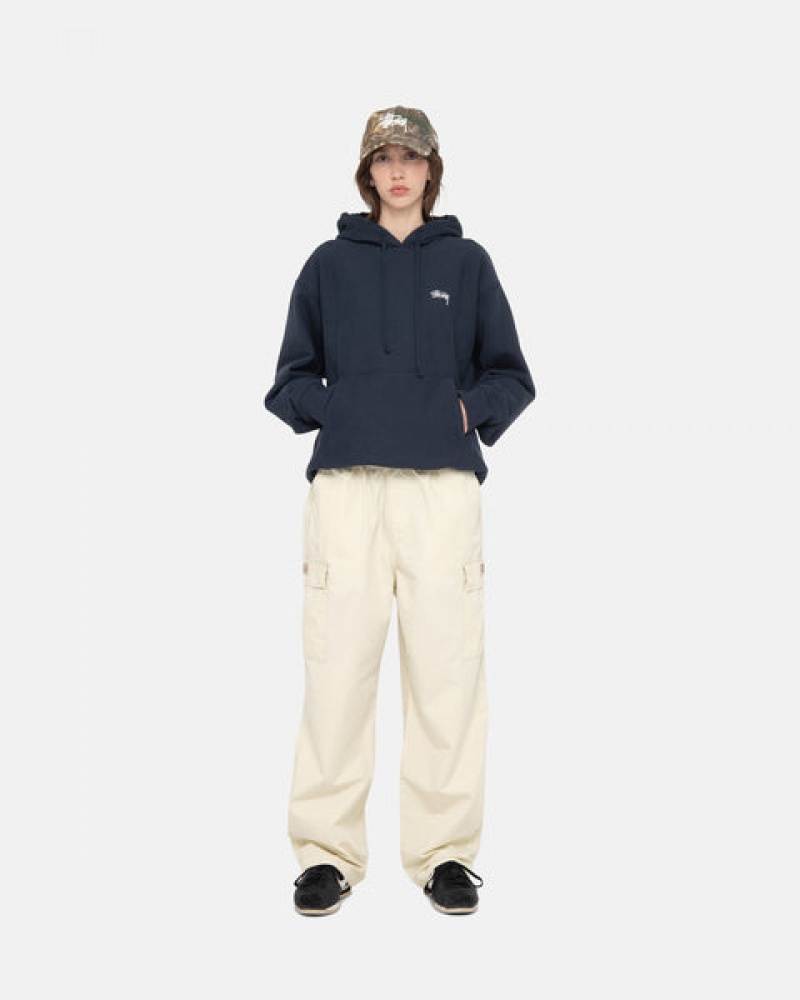 Men Stussy Beach Pant Ripstop Cargo Pants Cream Australia | TRO-5147