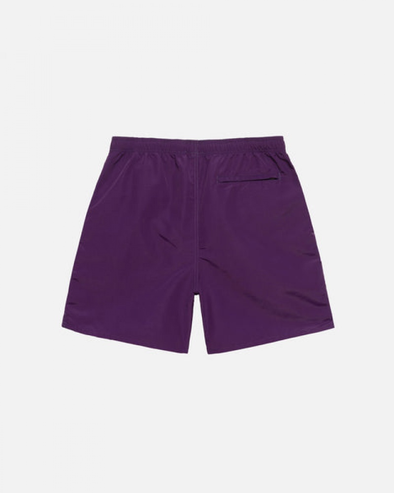 Men Stussy Big Basic Water Short Swimwear Fuchsia Australia | TTF-2962