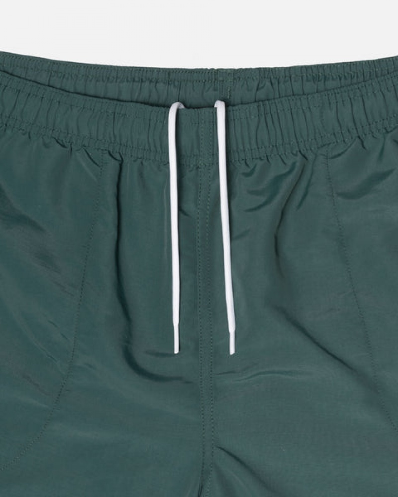 Men Stussy Big Basic Water Short Swimwear Green Australia | DXP-0870