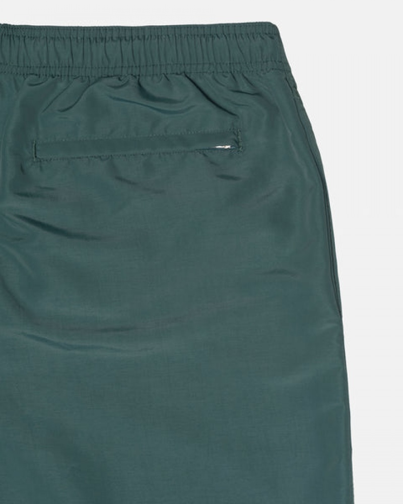 Men Stussy Big Basic Water Short Swimwear Green Australia | DXP-0870