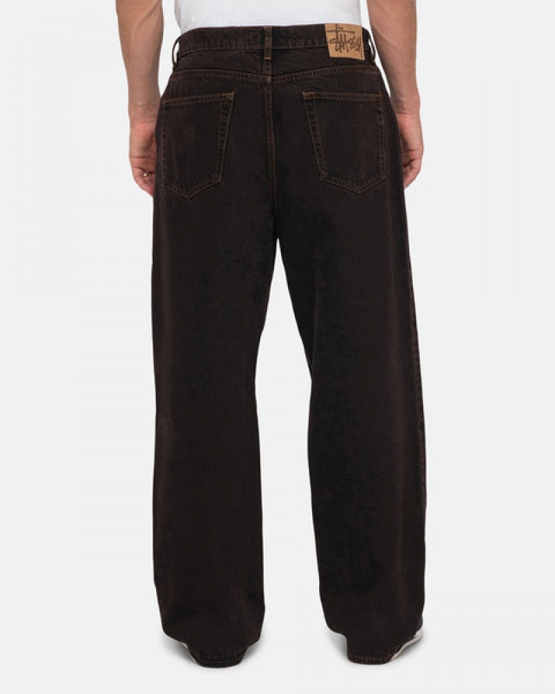 Men Stussy Big Ol' Jean Denim Black Australia | GOE-1677