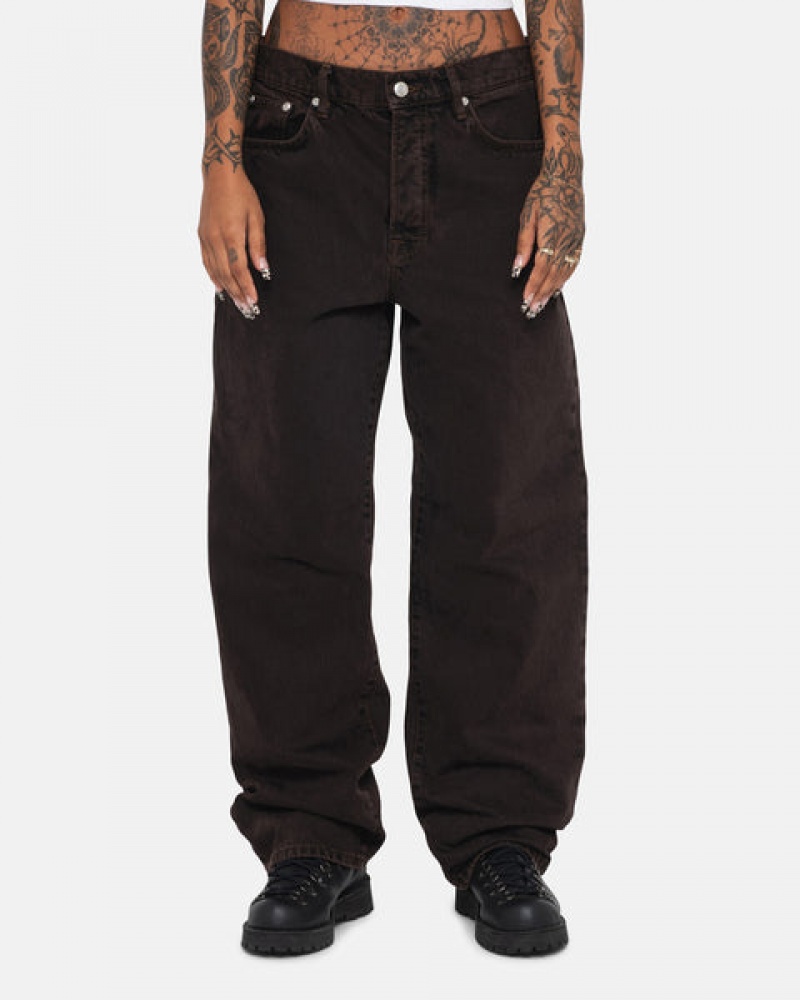 Men Stussy Big Ol' Jean Denim Black Australia | GOE-1677