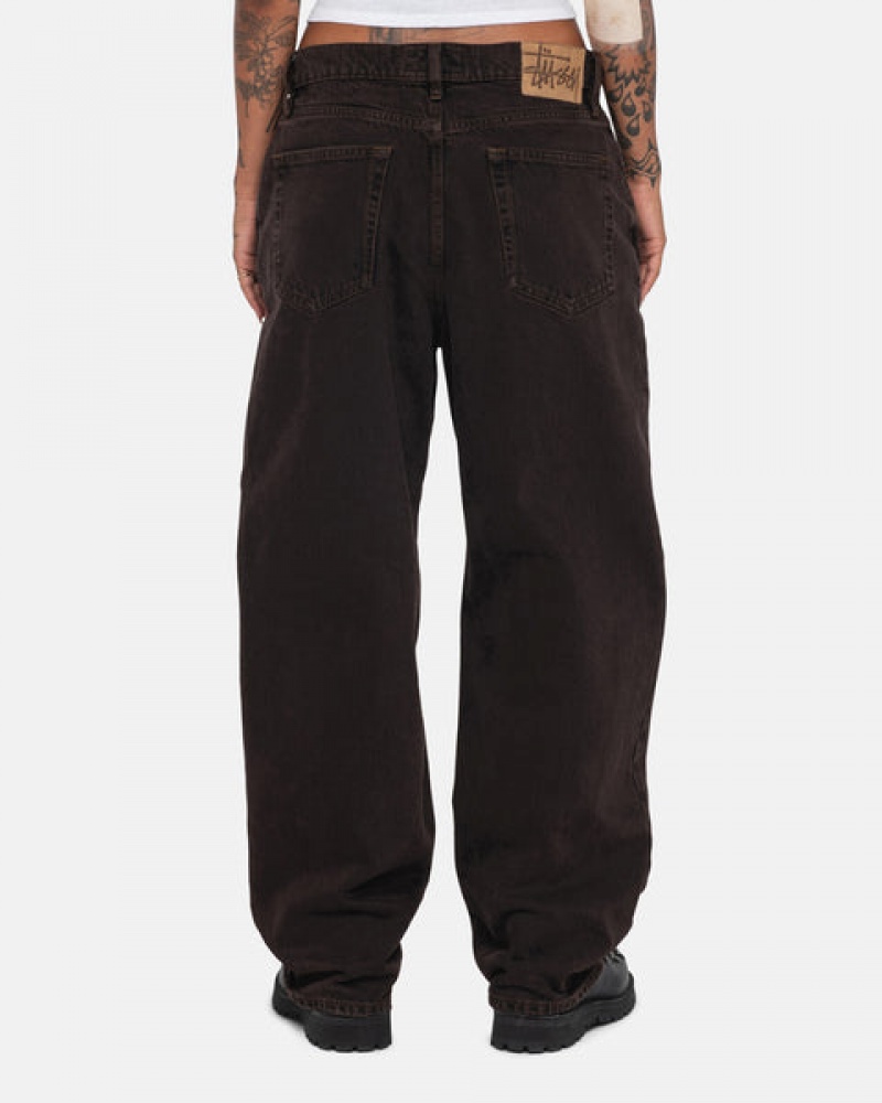 Men Stussy Big Ol' Jean Denim Black Australia | GOE-1677