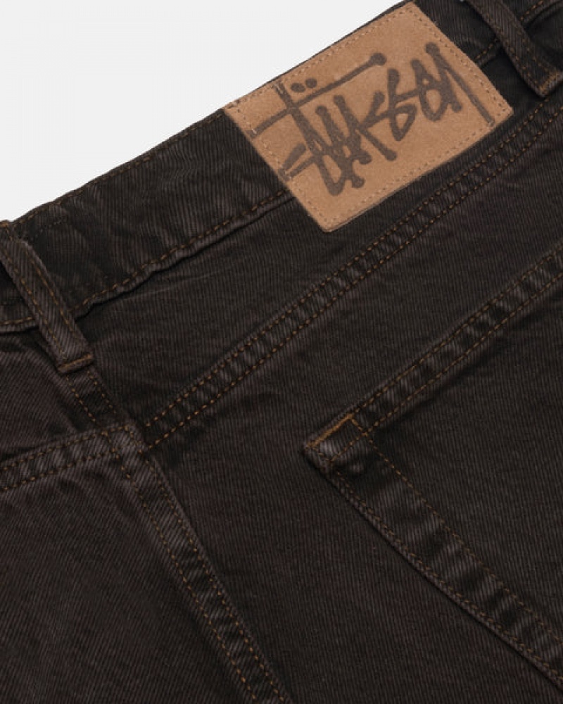 Men Stussy Big Ol' Jean Denim Black Australia | GOE-1677