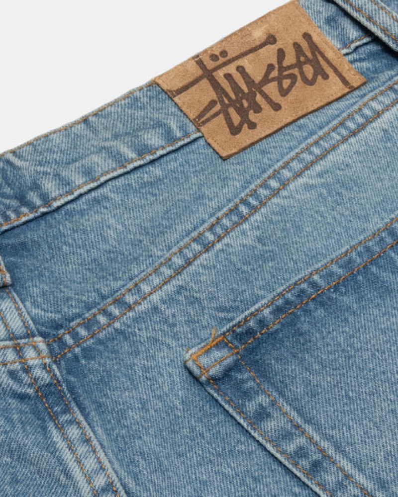 Men Stussy Big Ol' Jean Denim Blue Australia | TLX-0430