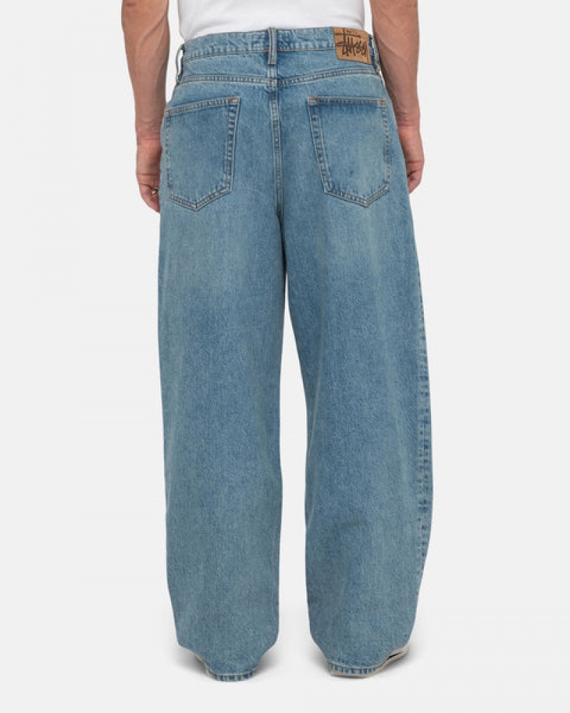 Men Stussy Big Ol' Jean Denim Blue Australia | TLX-0430