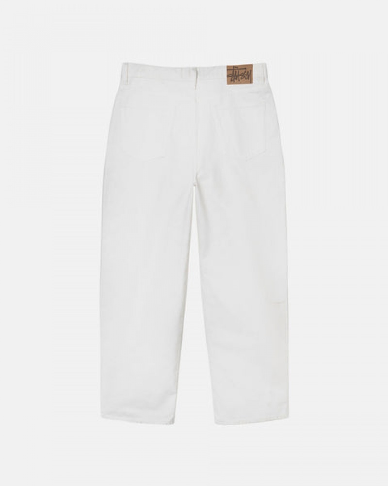 Men Stussy Big Ol' Jean Overdyed Pants Beige Australia | AHX-7047