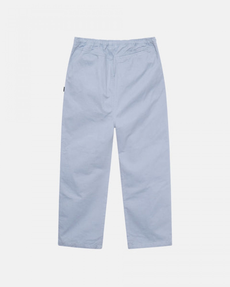 Men Stussy Brushed Beach Pants Blue Australia | WYV-2466