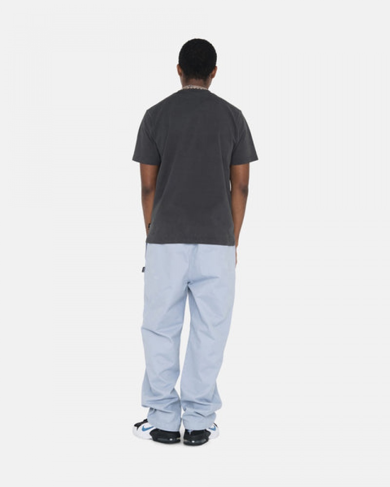 Men Stussy Brushed Beach Pants Blue Australia | WYV-2466