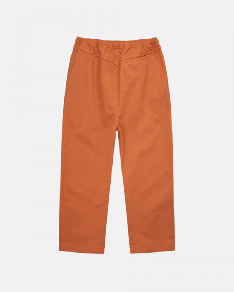 Men Stussy Brushed Beach Pants Brown Australia | YES-0454