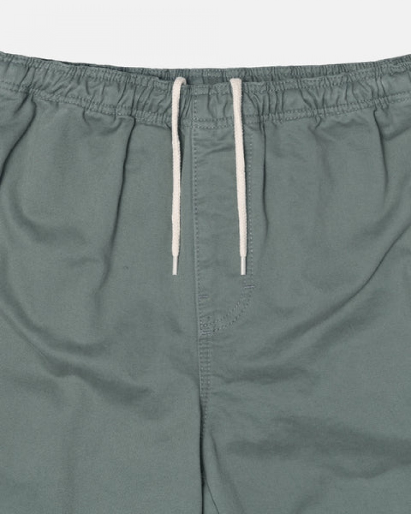 Men Stussy Brushed Beach Pants Green Australia | XWJ-1190