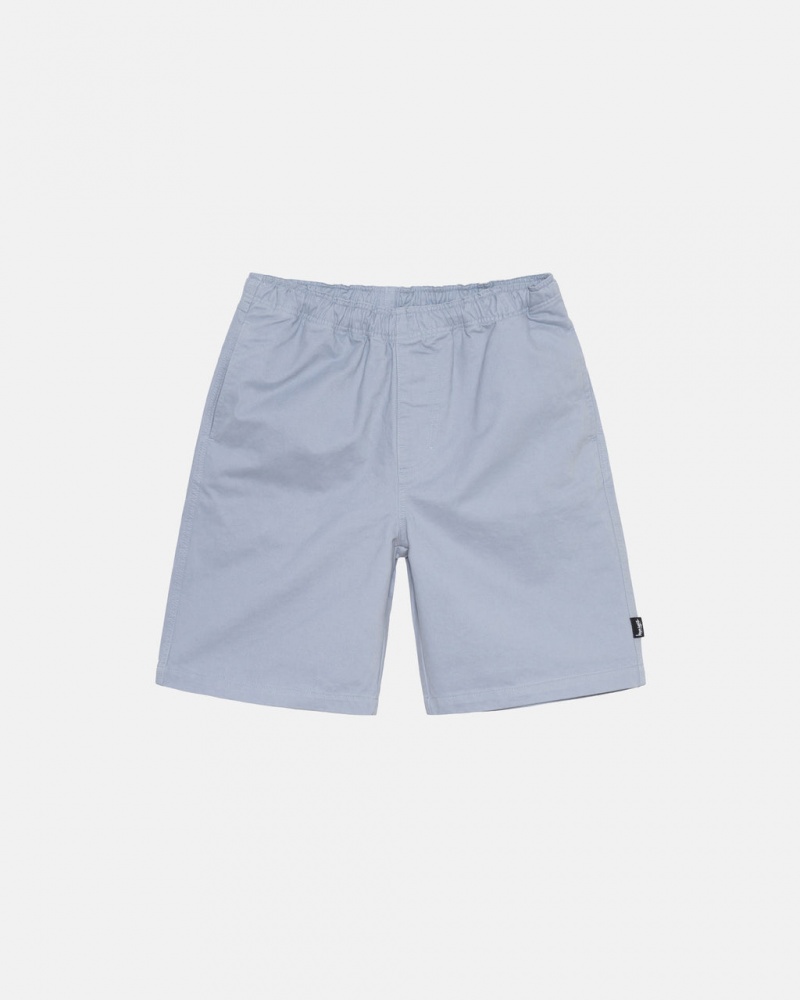 Men Stussy Brushed Beach Shorts Blue Australia | DQP-7180