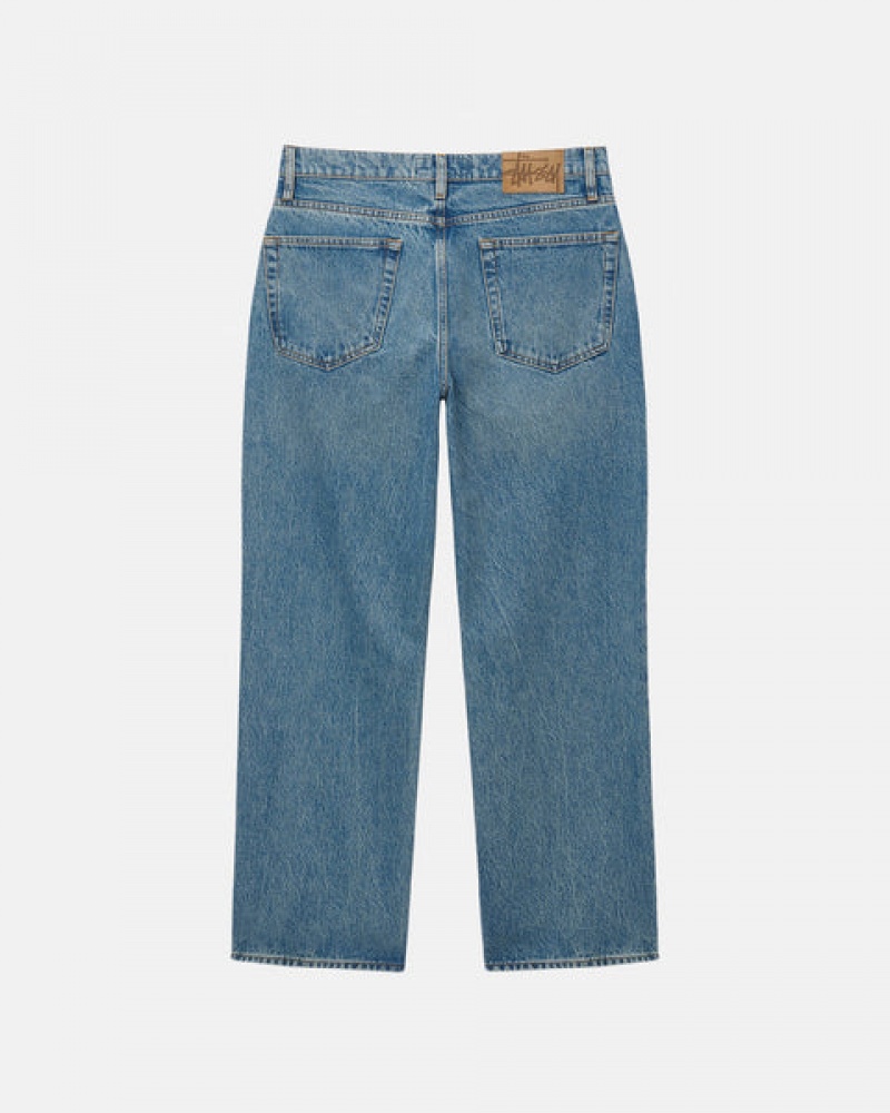 Men Stussy Classic Jean Denim Blue Australia | ISB-7431