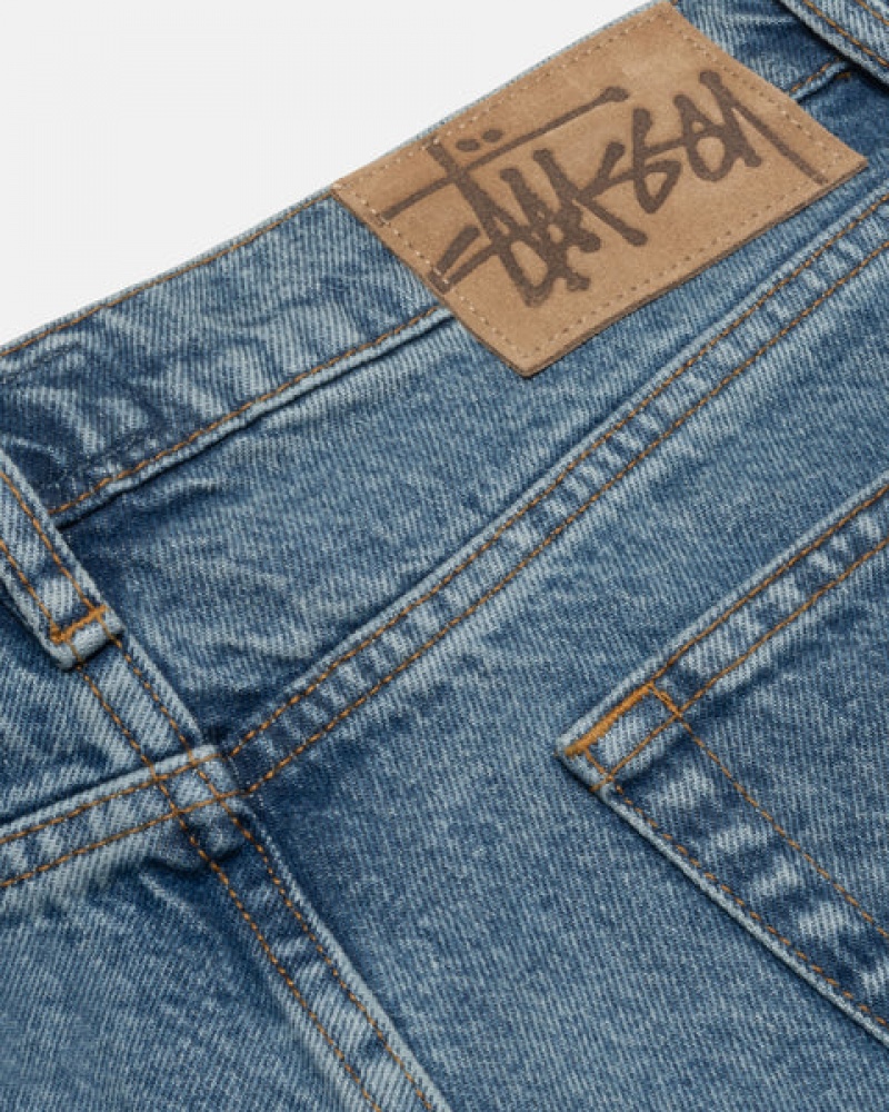 Men Stussy Classic Jean Denim Blue Australia | ISB-7431