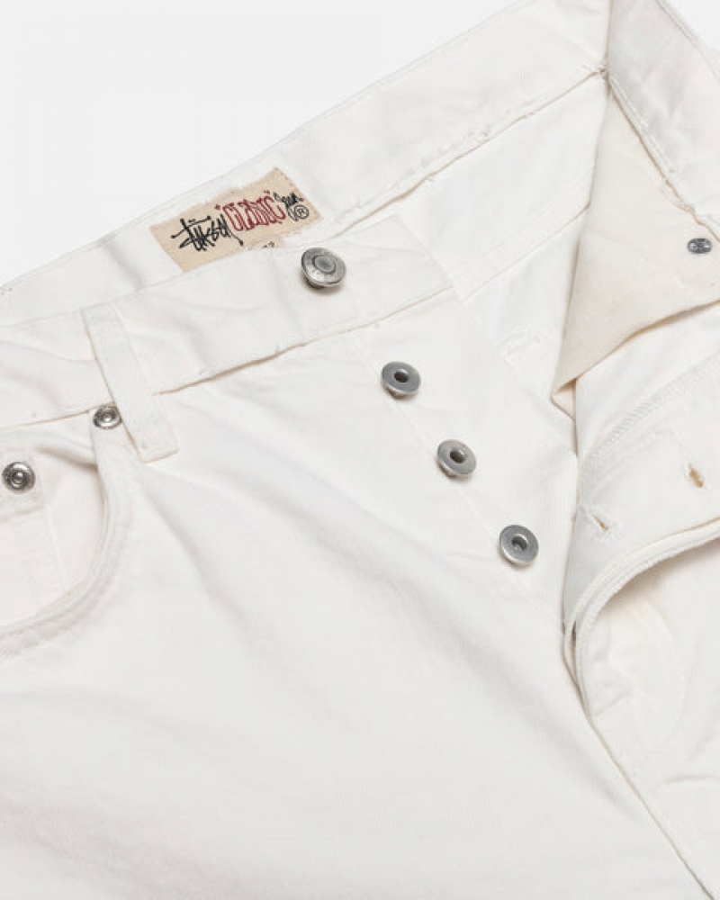 Men Stussy Classic Jean Overdyed Denim Beige Australia | BCG-1580