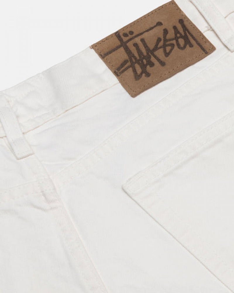 Men Stussy Classic Jean Overdyed Denim Beige Australia | BCG-1580