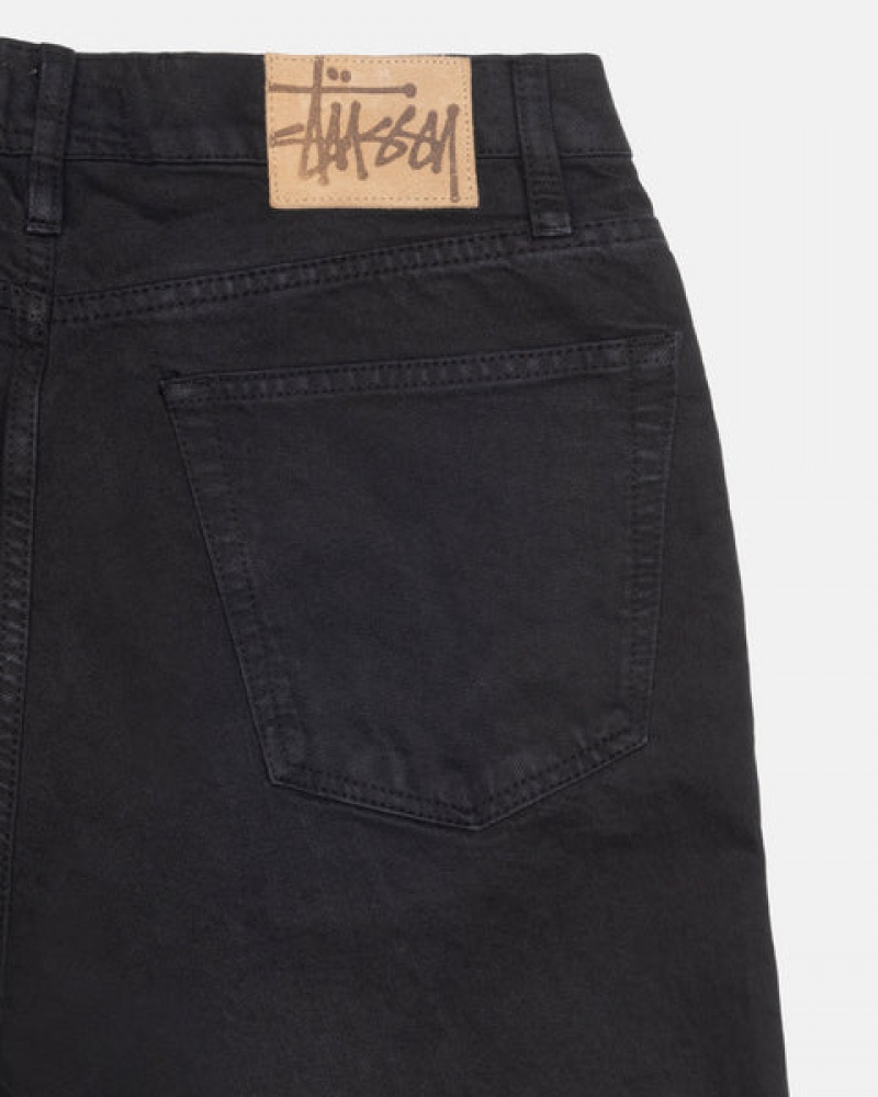 Men Stussy Classic Jean Overdyed Denim Black Australia | FDD-1422