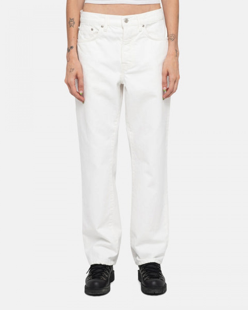 Men Stussy Classic Jean Overdyed Pants Beige Australia | FFV-9780